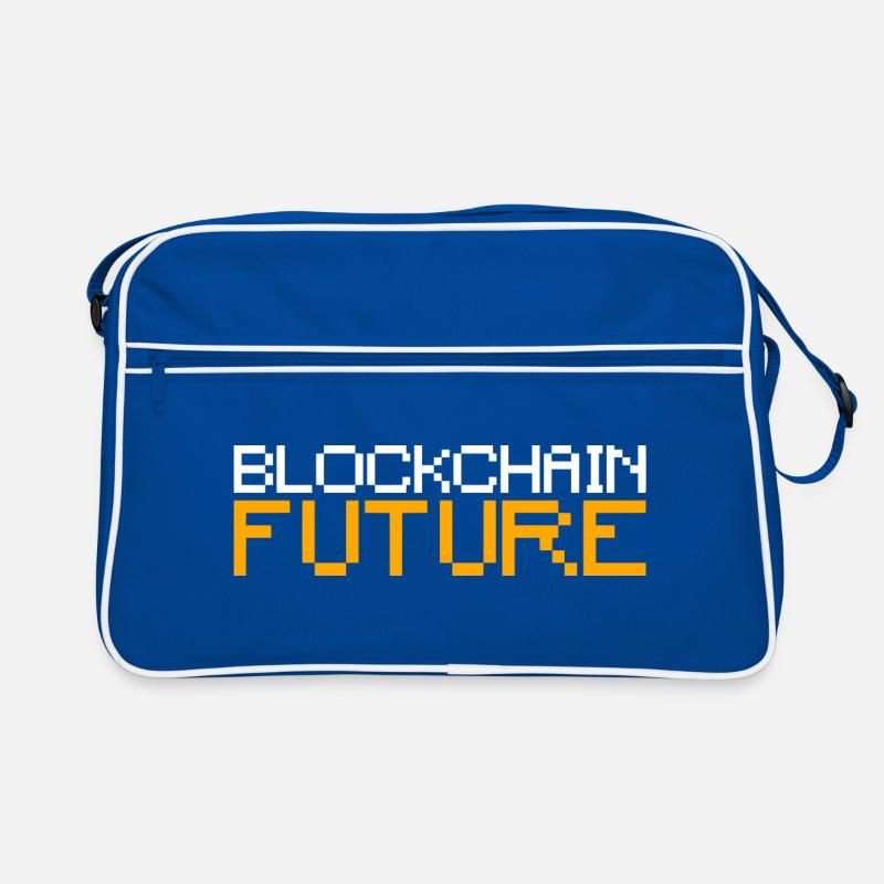 Blockchain Future Bitcoin Retro Tasche