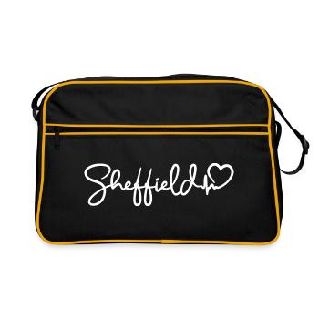 Sheffield Heartbeat City Angleterre - Sac Retro - noir/or - Devant