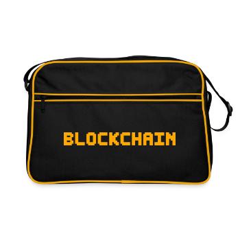 Blockchain Pixel - Sac Retro - noir/or - Devant