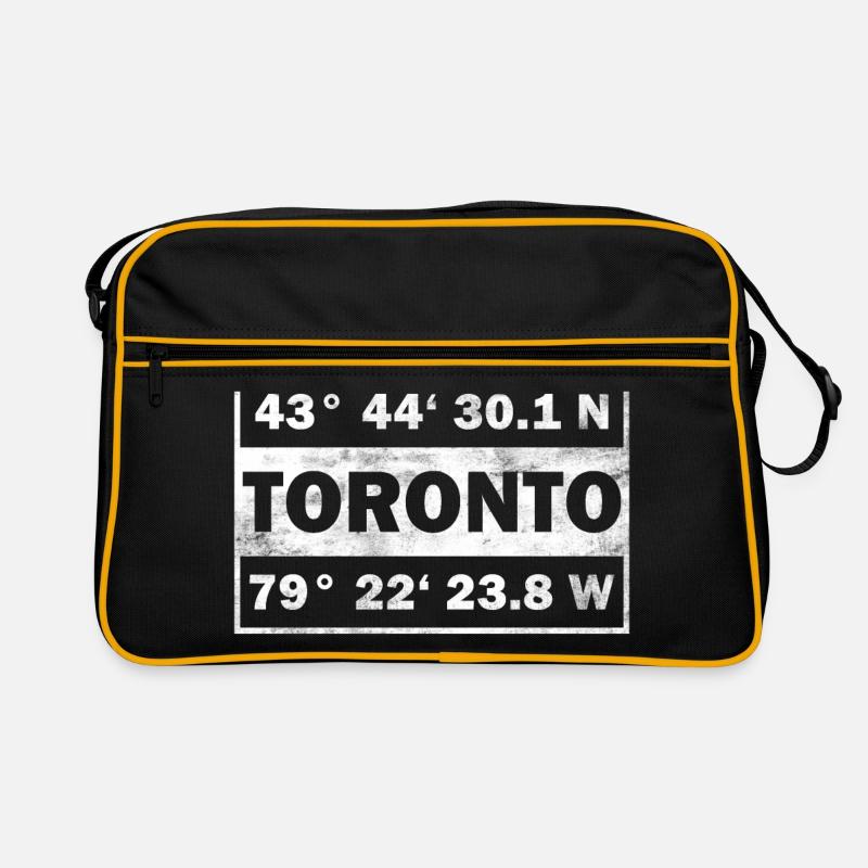 Toronto coordinates City Canada Toronto Retro Bag