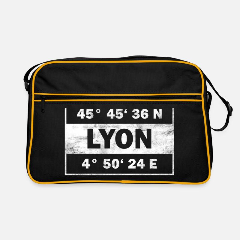 Lyon Coordinates France Lyon Retro Bag