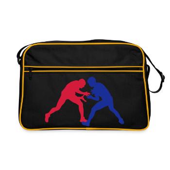 lutte gréco-romaine - Sac Retro - noir/or - Devant