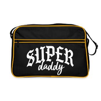 super papa maman maman papa maman maman bébé - Sac Retro - noir/or - Devant