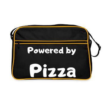Pizza design - Retro Bag - black/gold - Front