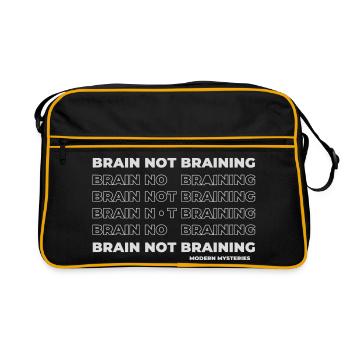 Mystères modernes | Cerveau pas cerveau - Sac Retro - noir/or - Devant
