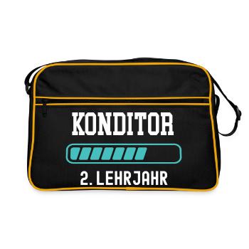 Confectioner training 2nd year of apprenticeship 2nd year of training - Retro Bag - black/gold - Front