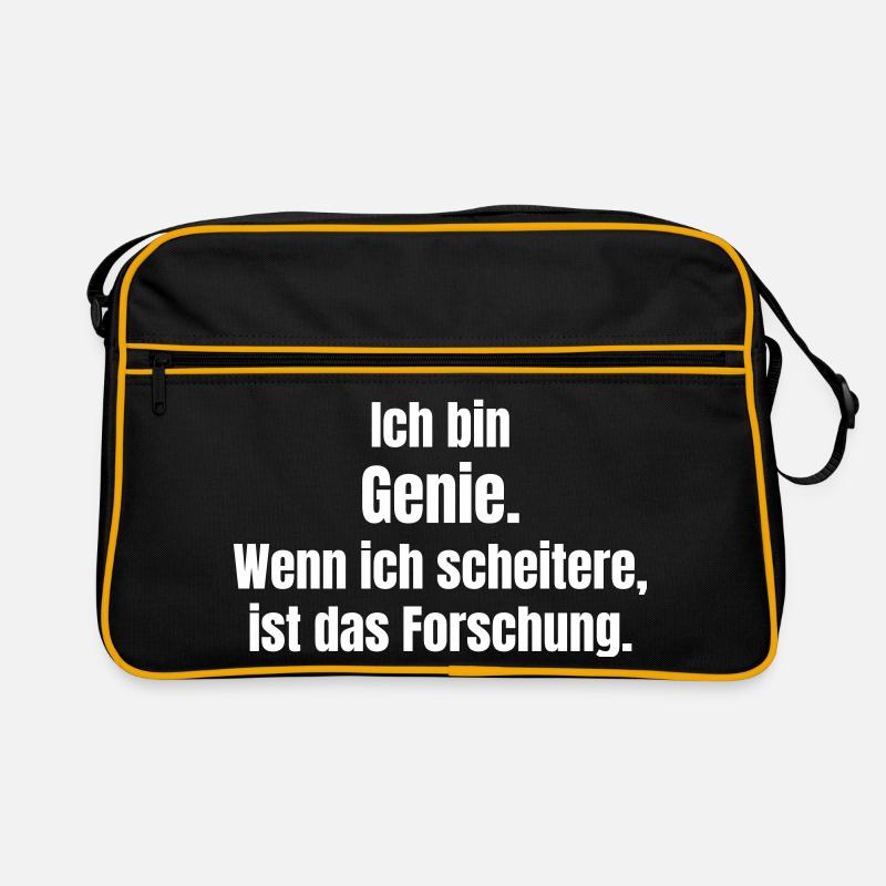 I am a genius – failure as research Retro Bag