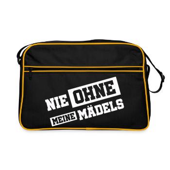 Never without my girls - Retro Bag - black/gold - Front