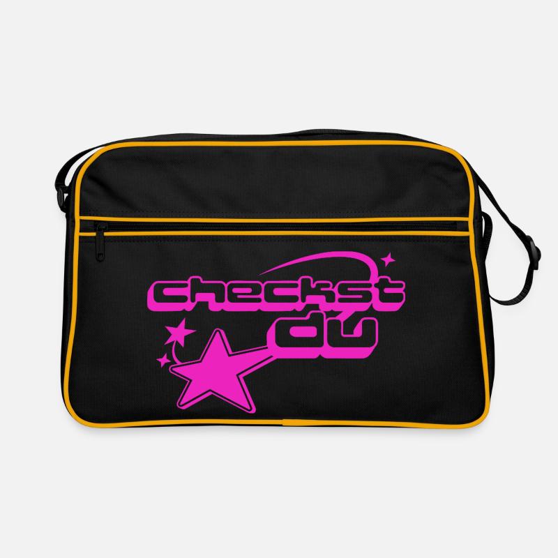 Neon Checkout Stern Retro Tasche