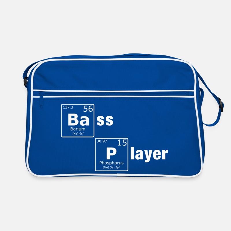 Bass Player PSE Periodensystem Elemente Nerd Retro Tasche