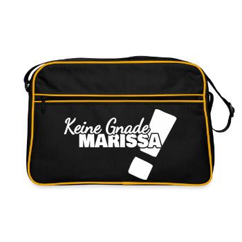 Marissa als Spruch - Retro Tasche - Schwarz/Gold - Vorne