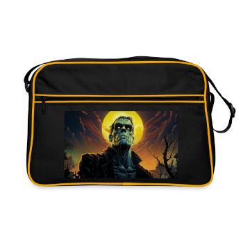 Monster in Jacket - Retro Bag - black/gold - Front