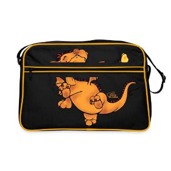 Drake - Retro Bag - black/gold - Front