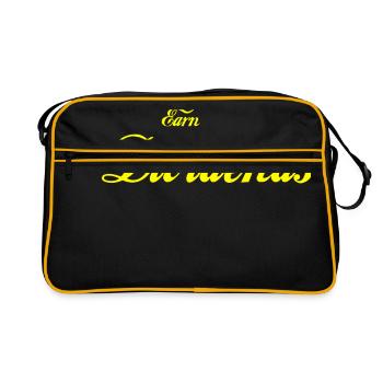 Earn Dividends (dividendes) jaune - Sac Retro - noir/or - Devant