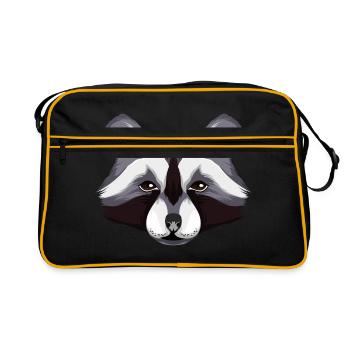 raton laveur - Sac Retro - noir/or - Devant