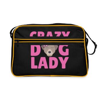 Dame de chien fou - Sac Retro - noir/or - Devant