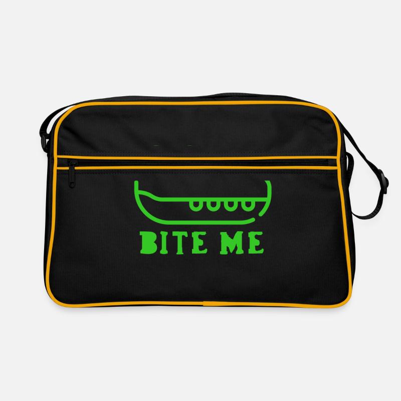 Bite me / be careful, I bite. Retro Bag
