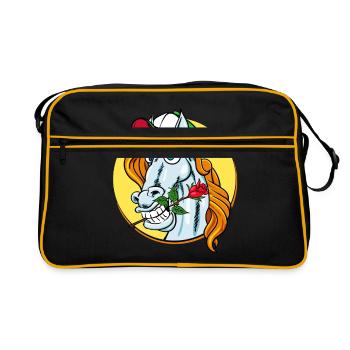 Romeo Lover Horse (horse) - Retro Bag - black/gold - Front