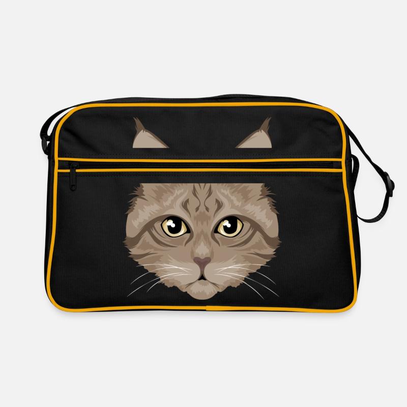 Brown cat / cat Retro Bag