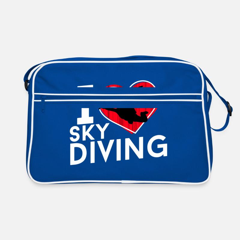 J'adore le parachutisme Sac Retro