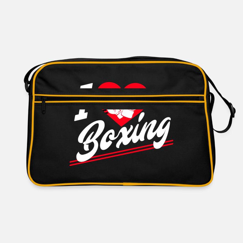 Ich liebe Boxen Retro Tasche