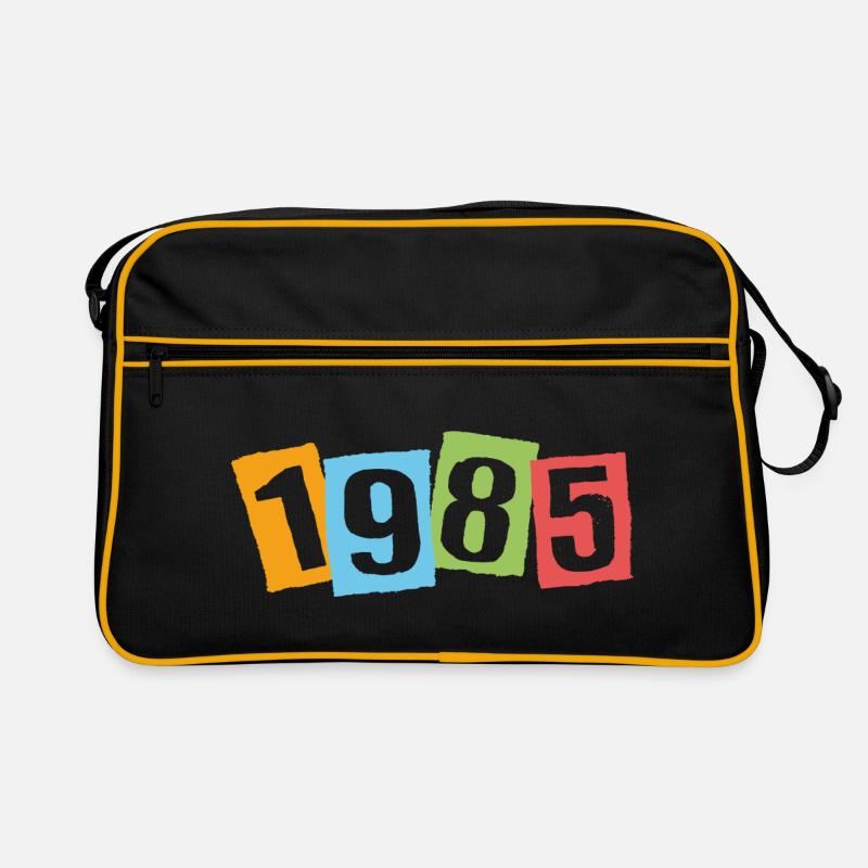 Né en 1985 – Anniversaire avec de grands numéros colorés Sac Retro