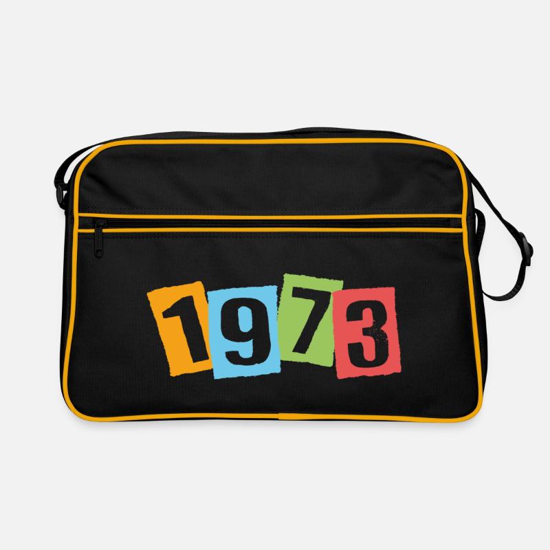 Né en 1973 – Anniversaire avec de grands numéros colorés Sac Retro