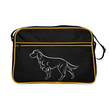 Setter ci-dessus - Sac Retro - noir/or - Devant