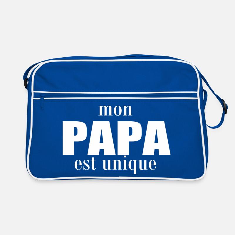 Mein Vater ist einzigartig Retro Tasche