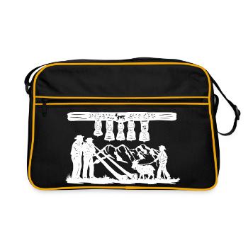 Glockenklang_white - Sac Retro - noir/or - Devant