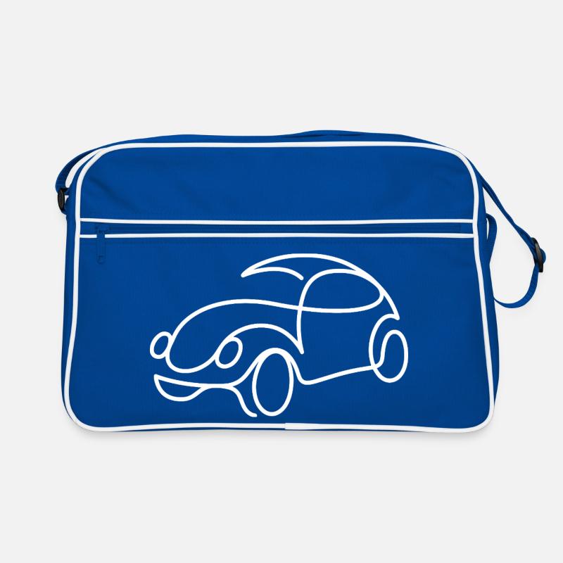 Retro Auto Skizze – schlichtes Oldtimer Motiv Retro Tasche