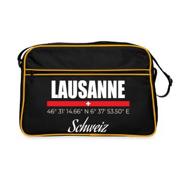 Lausanne - Sac Retro - noir/or - Devant