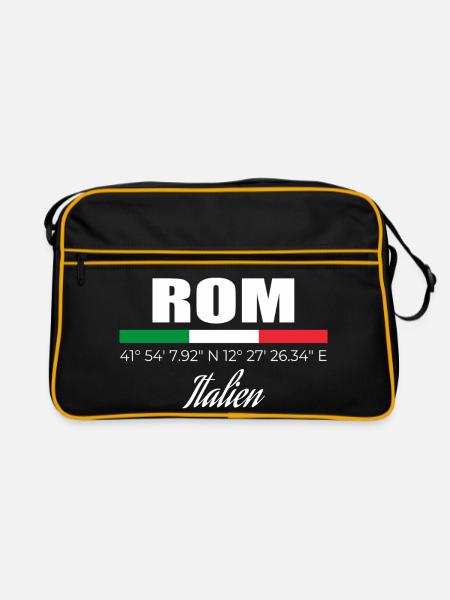 Rom - Retro Tasche - Schwarz/Gold