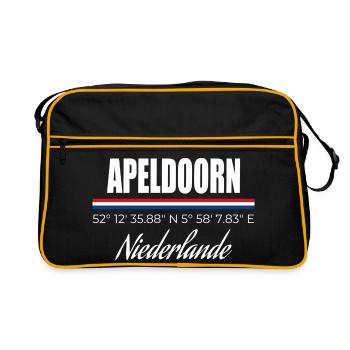 Apeldoorn - Retro Tasche - Schwarz/Gold - Vorne