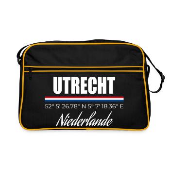 Utrecht - Retro Bag - black/gold - Front