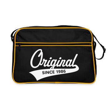 Original depuis 1986 (Année de naissance, anniversaire / W) - Sac Retro - noir/or - Devant