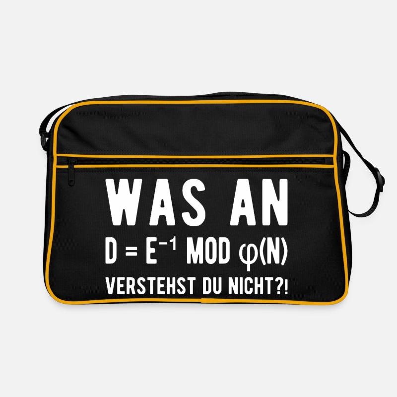 Informatiker Informatik Student Programmierer - Retro Tasche - Schwarz/Gold