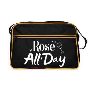 Rosé all day - Retro Bag - black/gold - Front