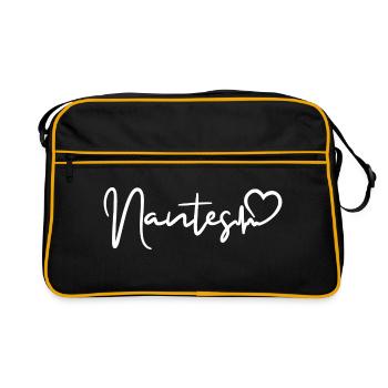 Nantes heartbeat - Retro Bag - black/gold - Front