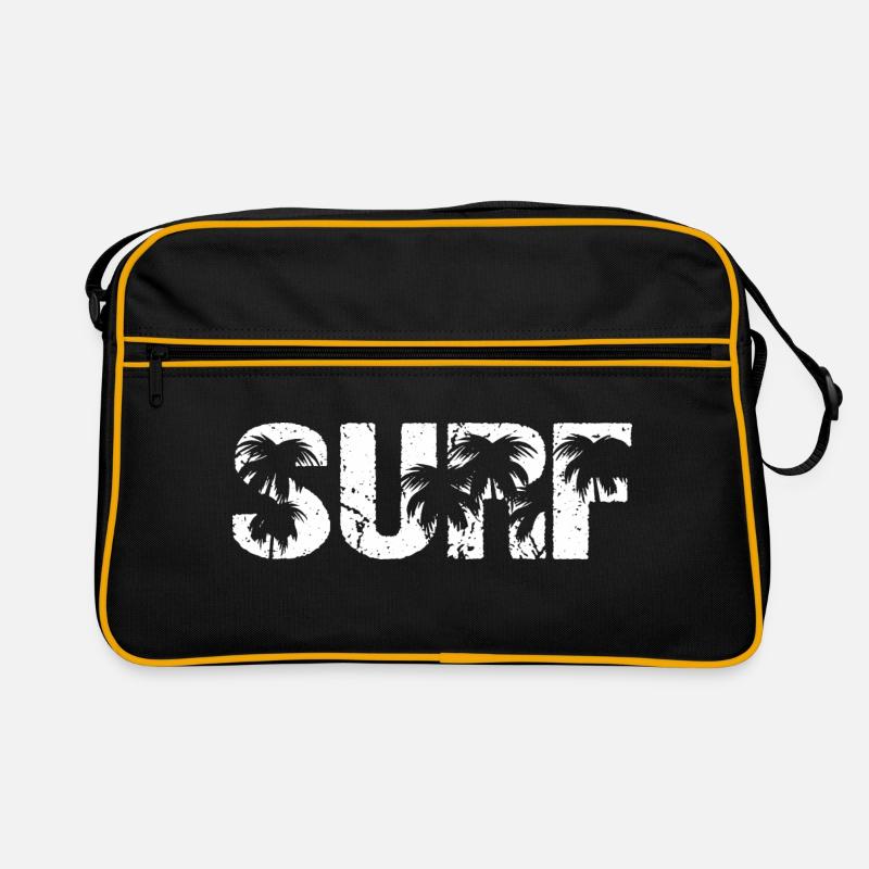 Surf Palm Surfer Surfers Sac Retro