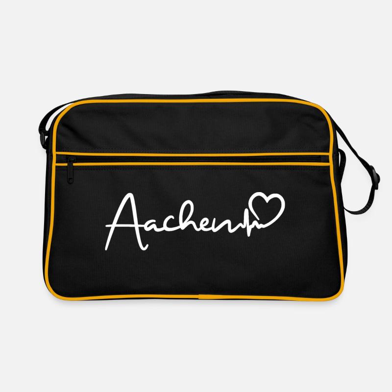 Aachen Herzschlag Retro Tasche