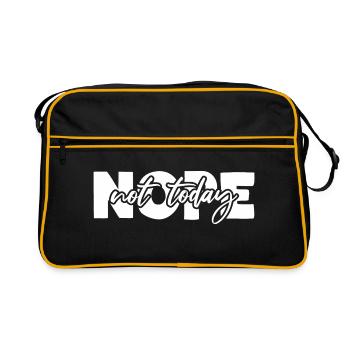 Nope Not Today - Retro Bag - black/gold - Front