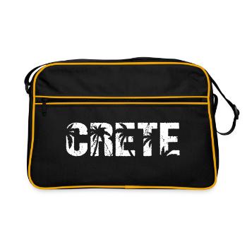 Crete Greece Crete Island - Retro Bag - black/gold - Front