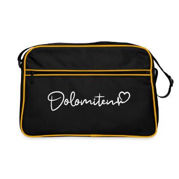 Battements de cœur des Dolomites - Sac Retro - noir/or - Devant