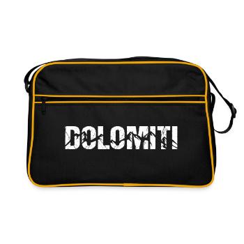 Dolomiti Mountains Dolomites - Sac Retro - noir/or - Devant