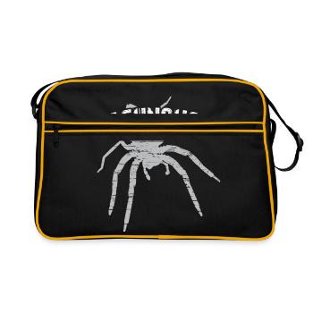 Arachnoholic Spiderfan I love tarantulas - Retro Bag - black/gold - Front