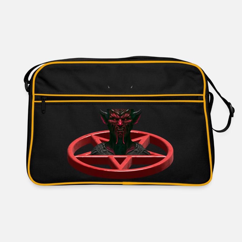 Devil Pentagram Satan Horror Retro Bag