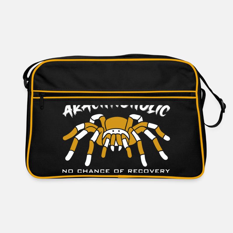 Arachnoholic Spiderfan I love spiders Retro Bag