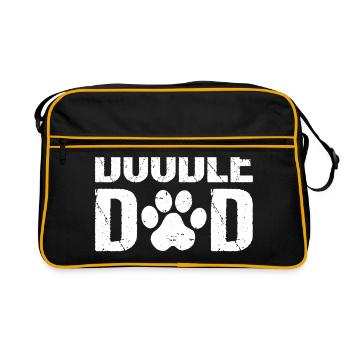 Doodle Papa Doodle Chiens - Sac Retro - noir/or - Devant