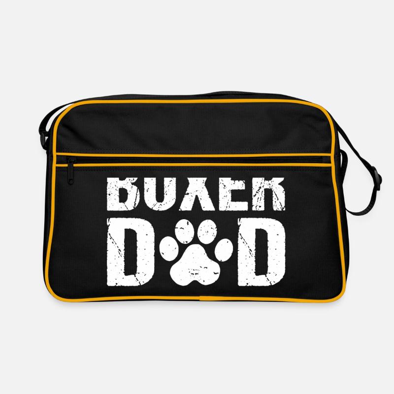 Boxer Dad Deutscher Boxer Hunde Retro Tasche